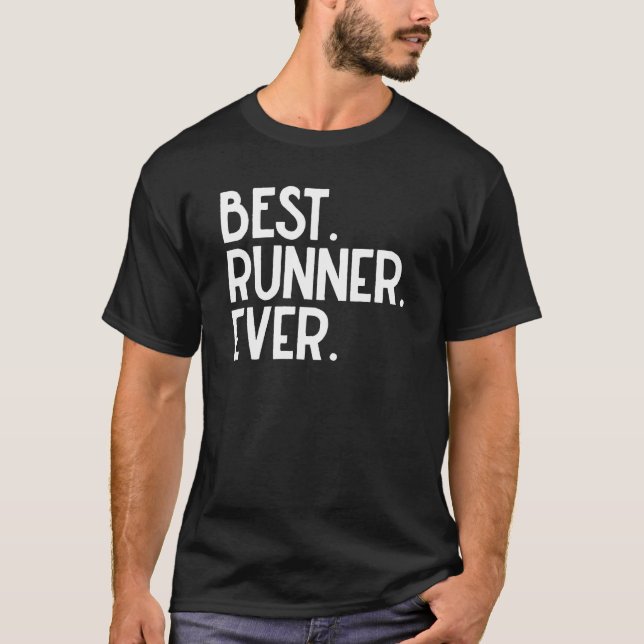 Personalized Best Runner Ever T-Shirt (Front)