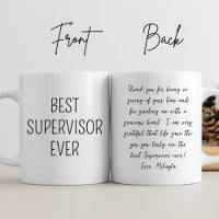 Personalized Best Supervisor Ever Manager Coworker