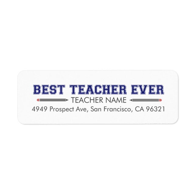 Personalized Best Teacher Ever (Front)