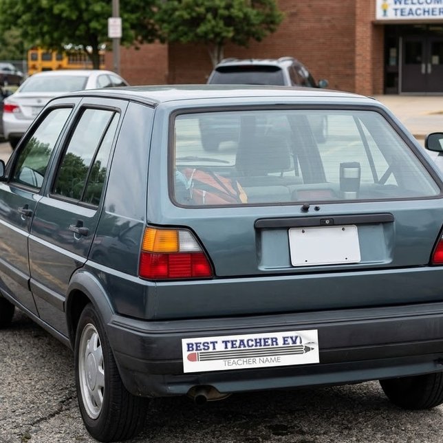 Personalized Best Teacher Ever - Customized Gift Bumper Sticker (Creator Uploaded)