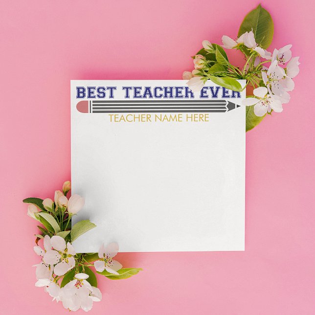 Personalized Best Teacher Ever - Customized Gift Card (Creator Uploaded)