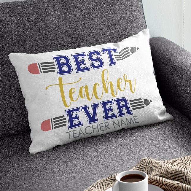 Personalized Best Teacher Ever - Customized Gift Pillowcase (Creator Uploaded)