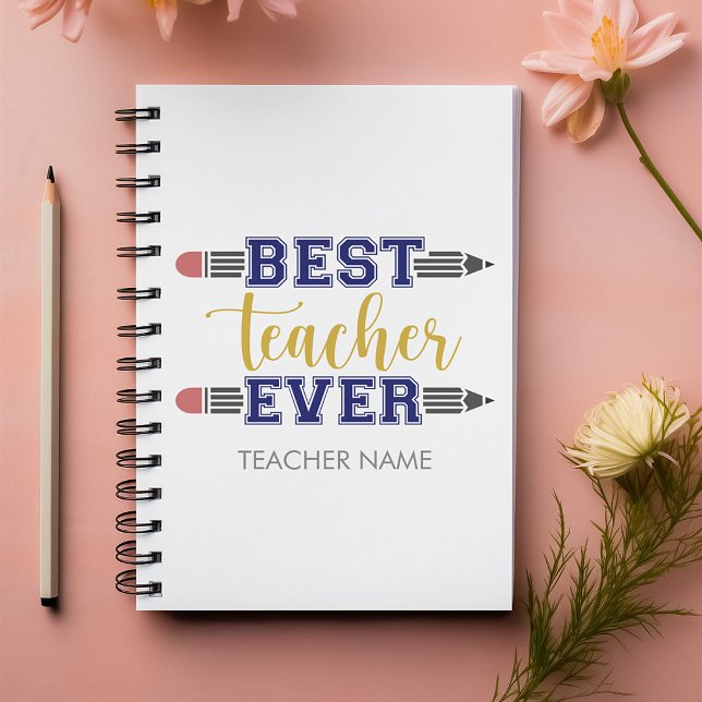 Personalized Best Teacher Ever - Customized Gift Planner (Creator Uploaded)