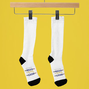 Personalized Best Teacher Ever - Customized Gift Socks