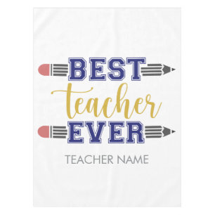 Personalized Best Teacher Ever - Customized Gift Tablecloth