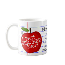 Personalized "Best Teacher Ever" w/ Custom Note