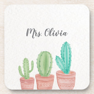 Personalized Best Teacher Gift Coaster