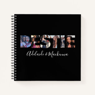 Personalized Bestie BFF Best Friends Photo Collage Notebook