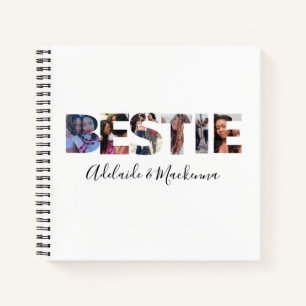 Personalized Bestie BFF Best Friends Photo Collage Notebook