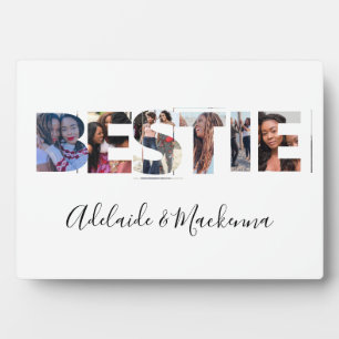 Personalized Bestie BFF Best Friends Photo Collage Plaque