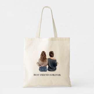 Personalized Bestie Friendship Gift Tote Bag