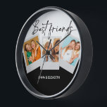 Personalized BESTIE Gifts BFF Birthday Photo Cute Clock<br><div class="desc">Personalized BESTIE Gifts BFF Birthday Photo Cute</div>