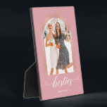 Personalized BESTIES BFF Gifts Pink Gold Cute Plaque<br><div class="desc">Personalized BESTIES BFF Gifts Pink Gold Cute</div>
