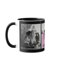 Personalized "Besties" Black & White Photo Collage