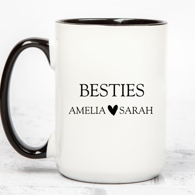 Personalized Besties Coffee Mug Best Friend Gift (Créateur téléchargé)