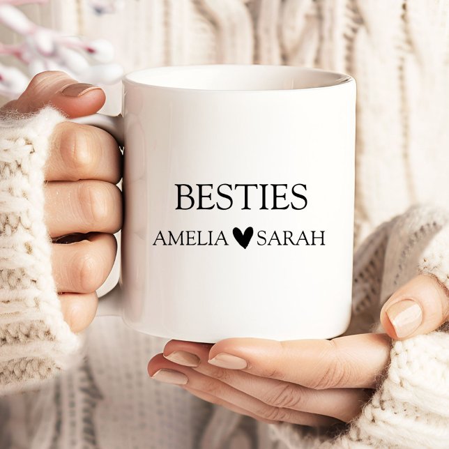 Personalized Besties Coffee Mug Best Friend Gift (Creator Uploaded)