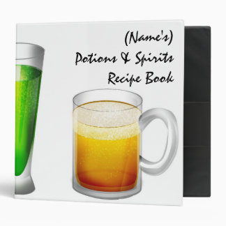 Personalized Beverage Recipe Binder