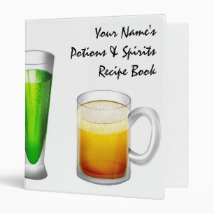 Personalized  Beverage Recipe Binder (small)