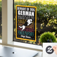 Personalized Beware of Dog German Shepherd