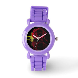 Personalized Bezel Stainless Steel Watch/Roses Watch