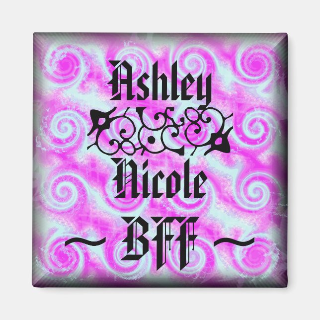 Personalized BFF Magnet (Front)