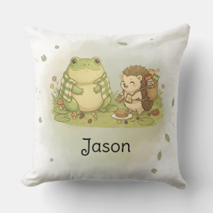 Personalized BG 1 Hazel the Hedgehog Throw Pillow
