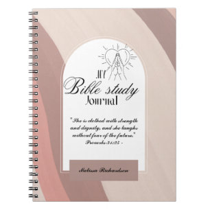 Personalized Bible Study Add Name and Faith Verse Notebook