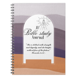 Personalized Bible Study Add Name and Faith Verse Notebook