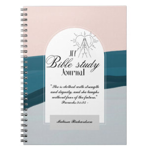 Personalized Bible Study Add Name and Faith Verse Notebook