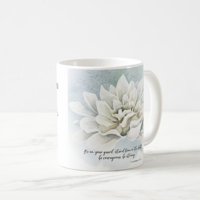 Personalized Bible verse Coffee Mug (Front Right)