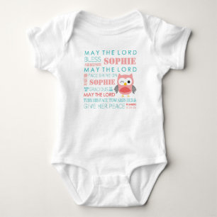 Personalized Bible Verse Owl Baby T Shirt