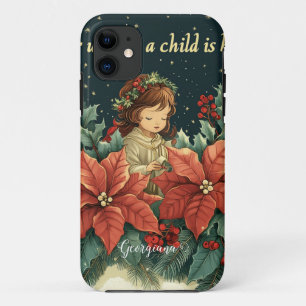 Personalized Biblical Nativity Child & Verse iPhone 11 Case