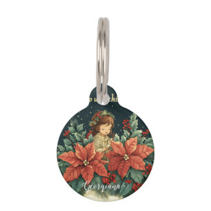 Personalized Biblical Nativity Child & Verse Pet Tag