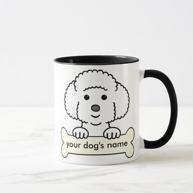 Personalized Bichon Frise Mug (Right)