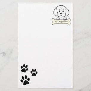Personalized Bichon Frise Stationery