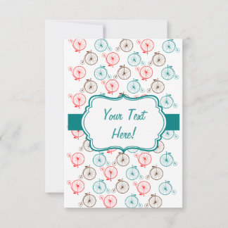 Personalized Bicycle Card