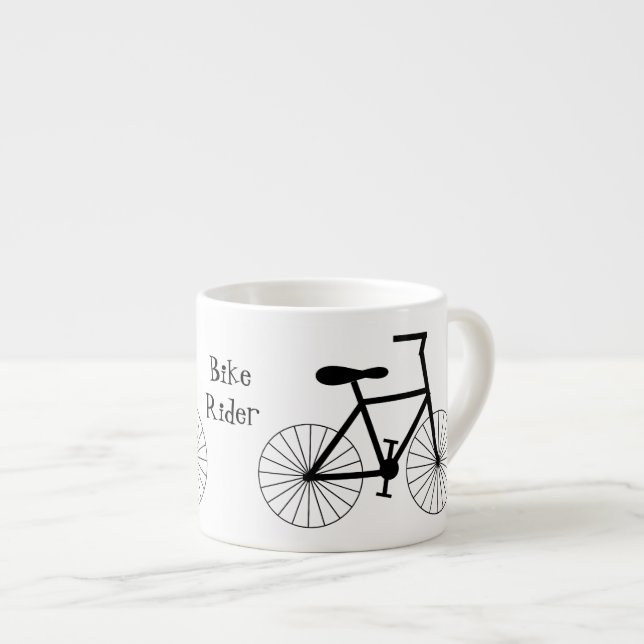 Personalized Bicycle Design Espresso Cup (Front Right)