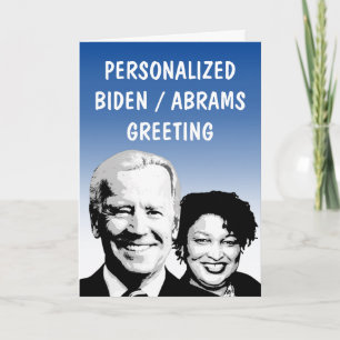 Personalized Biden Abrams 2020 Greeting Card