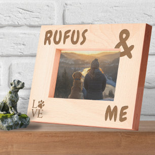 Personalized Big and Bold Dogs Name and Me Etched Frames