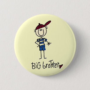 Personalized Big Brother Tshirts and Gifts 2 Inch Round Button