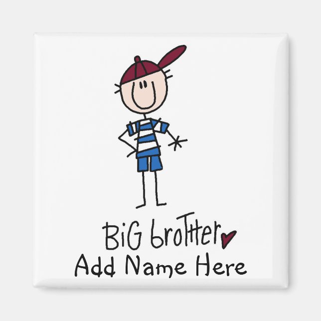 Personalized Big Brother Tshirts and Gifts Magnet (Front)