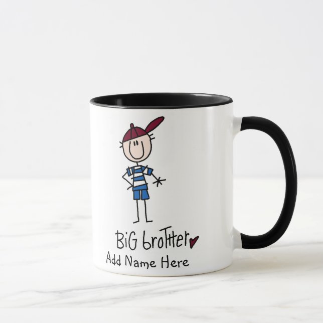 Personalized Big Brother Tshirts and Gifts Mug (Right)