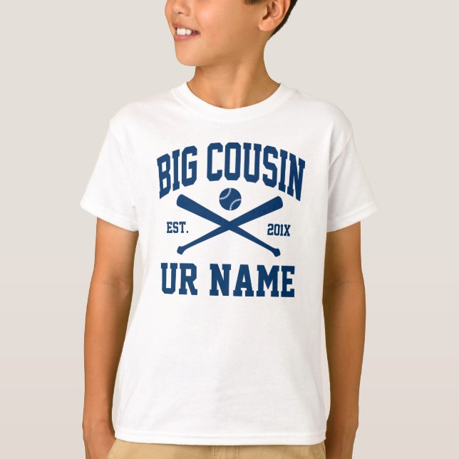 personalized big cousin baseball T-Shirt (Front)