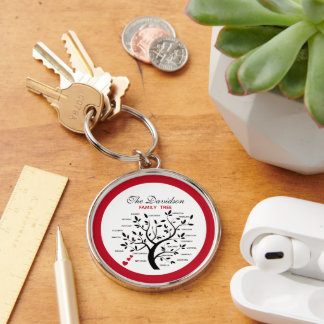 Personalized Big Family Tree (20 names) Keychain