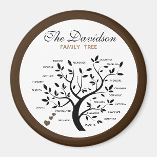 Personalized Big Family Tree (20 names) Magnet