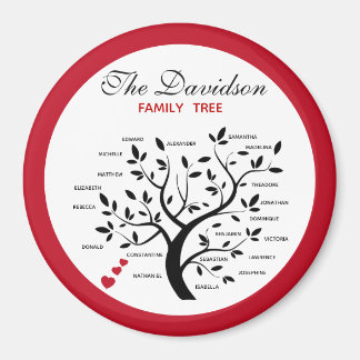 Personalized Big Family Tree (20 names) Magnet