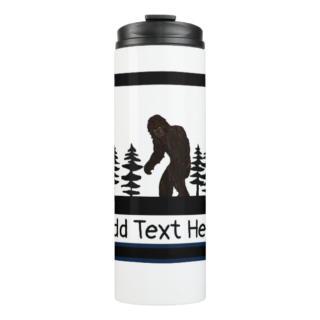 Personalized  Big Foot Sasquatch Yeti Swamp Ape   Thermal Tumbler (Front)
