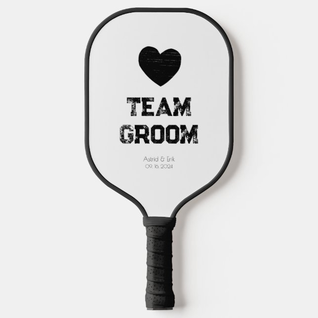 Personalized Big Heart Pickleball Paddle (Front)