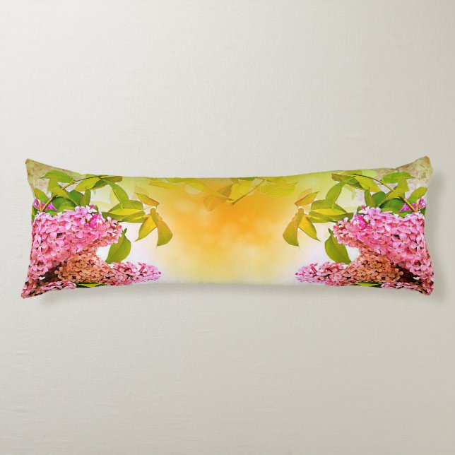 Personalized Big Lilac Soft Body Pillow (Front)