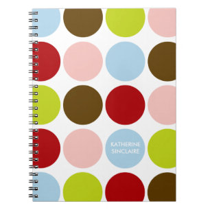 Personalized Big Mod Dots Journal / Notebook